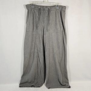 Barefoot Dreams Sz XL CozyChic Lite Patch Pocket Light Gray Lounge Pants